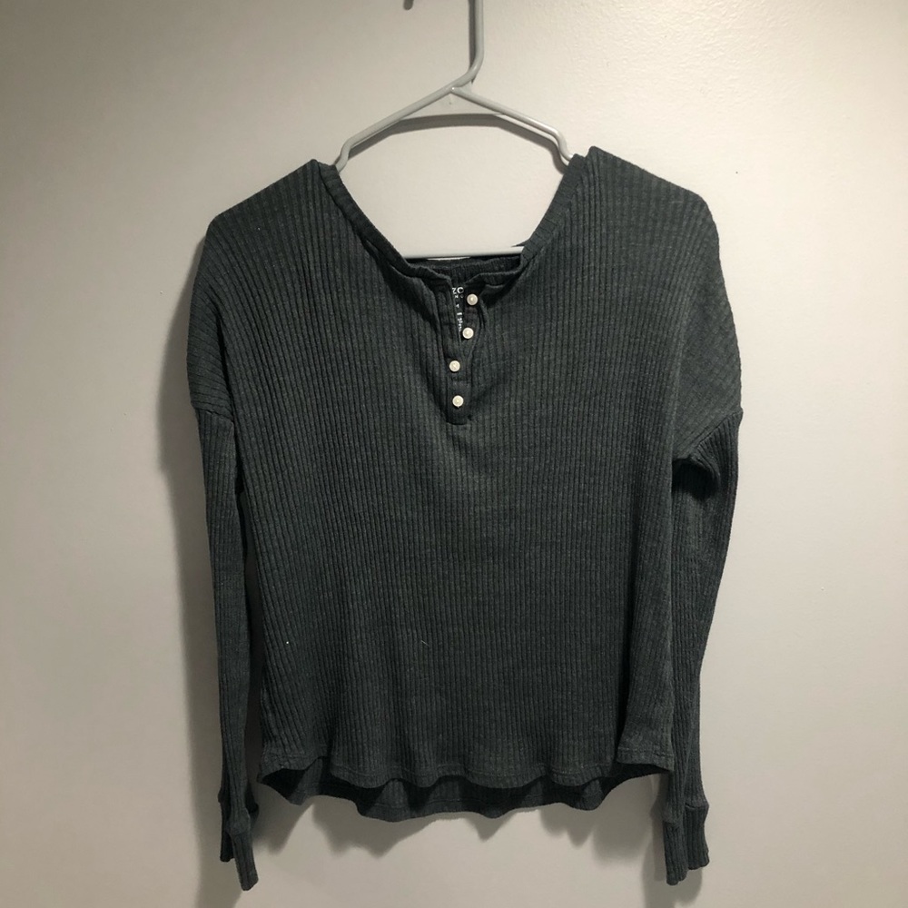 Greg long sleeve quarter button up